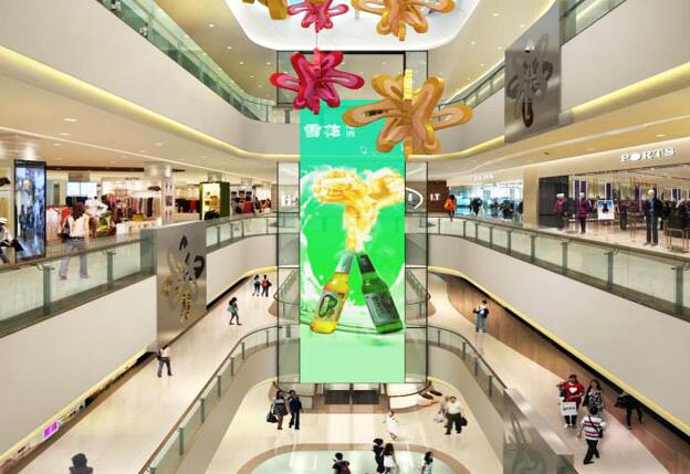 商场透明LED显示屏的室内及户外方案